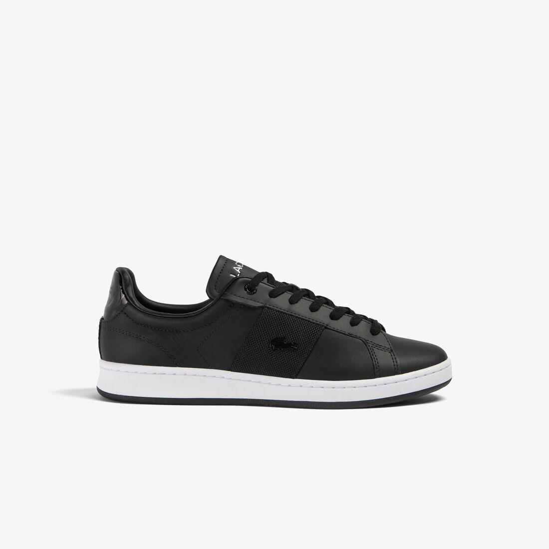 Lacoste Carnaby Pro Leather Premium Men's Sneakers Black / White | 405-LWXSOC