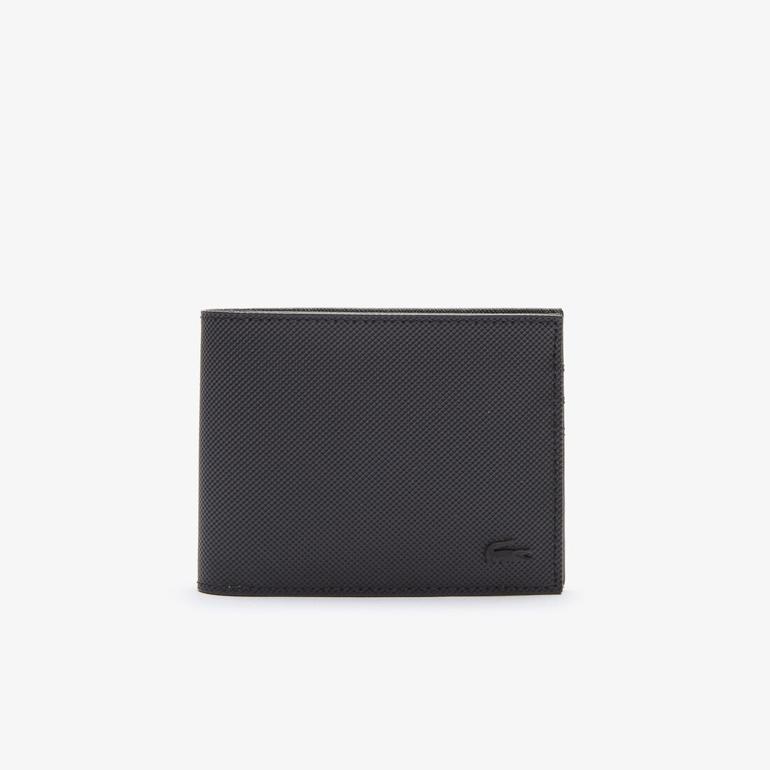 Lacoste Classic Petit Piqué Six Card Men's Wallets Black | 471-REZWCY