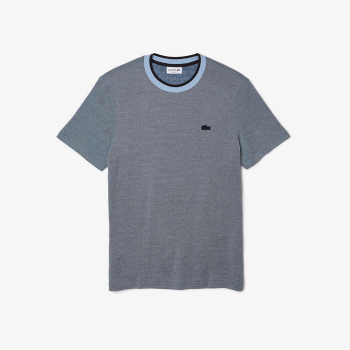 Lacoste Crew Neck Premium Cotton Men's T Shirts Multicolor | 237-BQWEFG