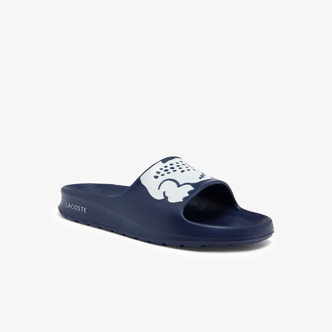 Lacoste Croco 2.0 Synthetic Print Women's Slides Navy | 360-NEWCQK