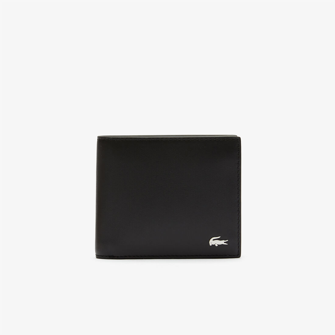 Lacoste Fitzgerald Billfold In Leather Men's Wallets Black | 527-UWCIEH