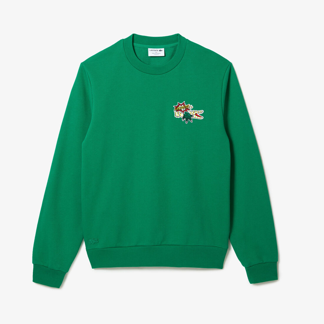 Lacoste Holiday Badge Organic Cotton Men's Sweatshirts Green | 132-EAMJBK