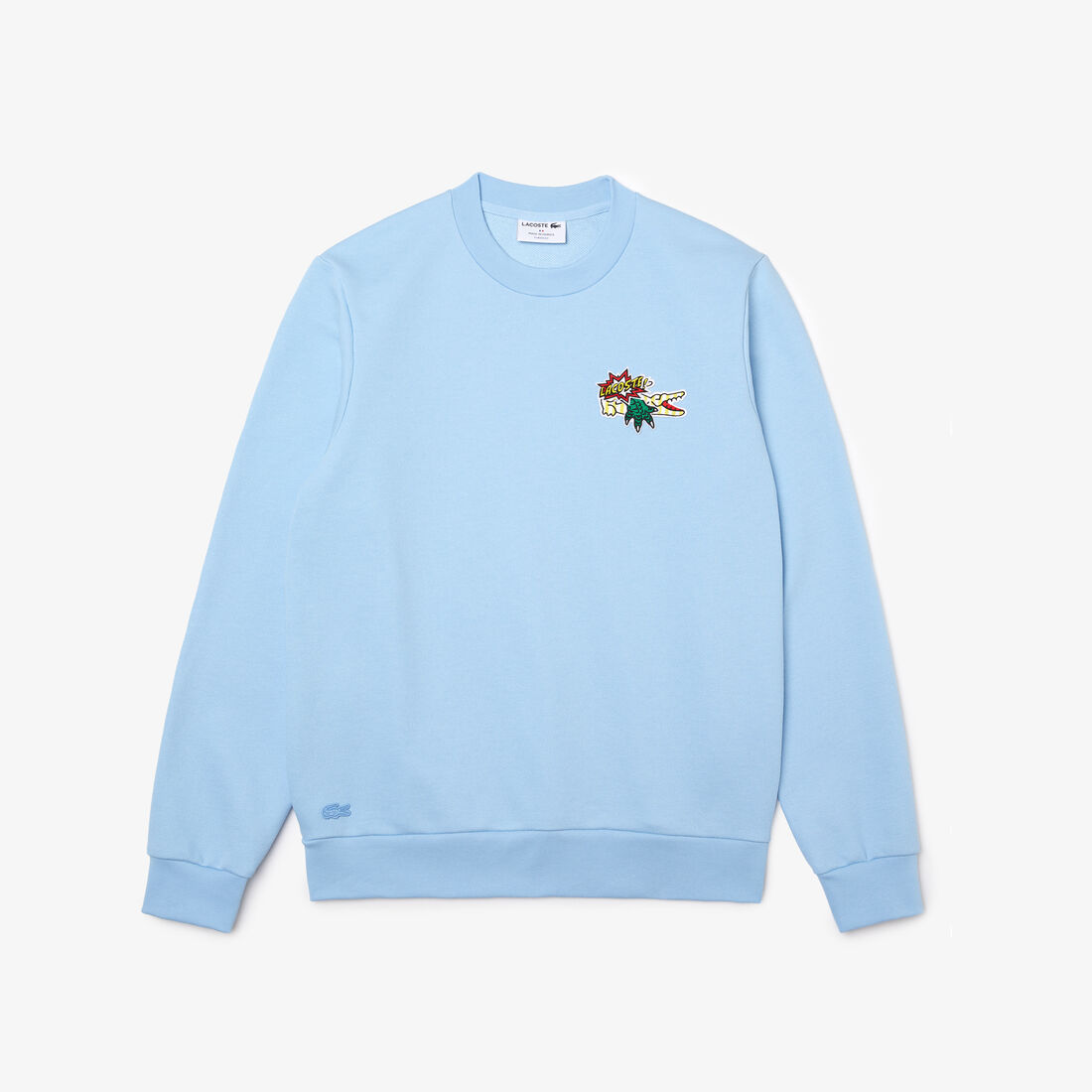 Lacoste Holiday Badge Organic Cotton Men's Sweatshirts Blue | 314-CZSFTK