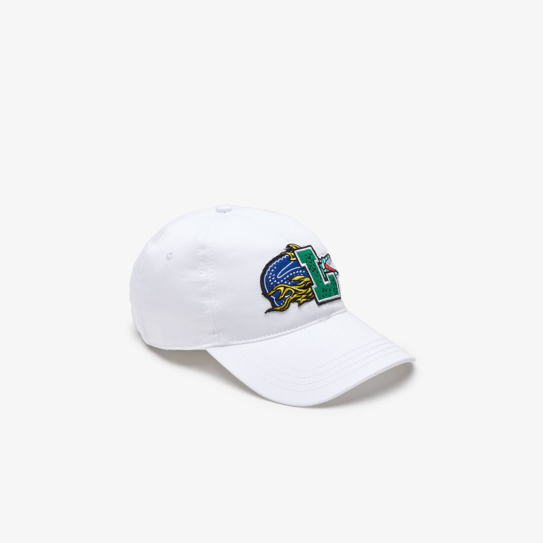 Lacoste Holiday Contrast Badge Men's Hats White | 589-DVUHLT