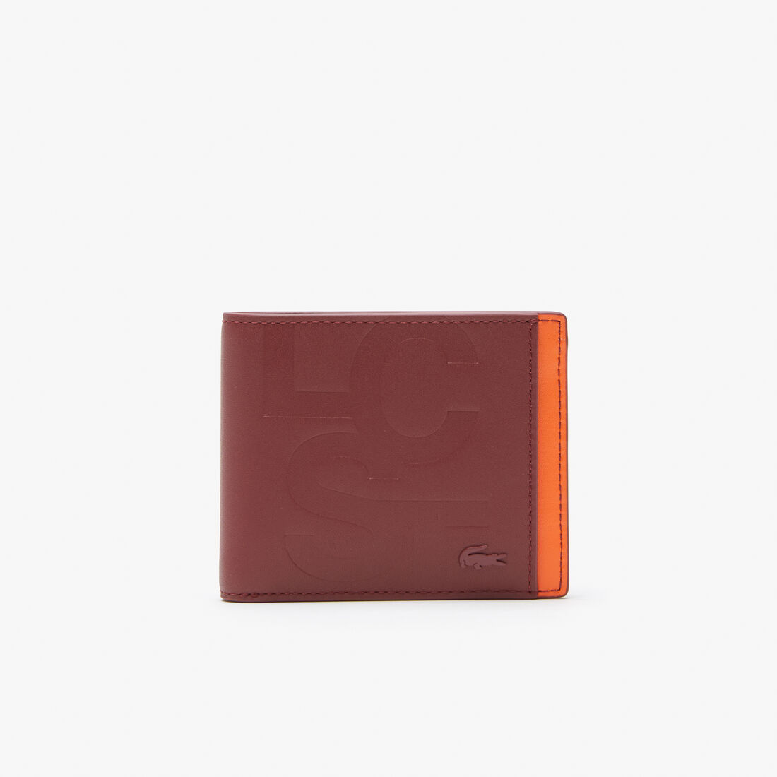 Lacoste Lcst Print Color-block Billfold Men's Wallets Red | 731-NZFXRS