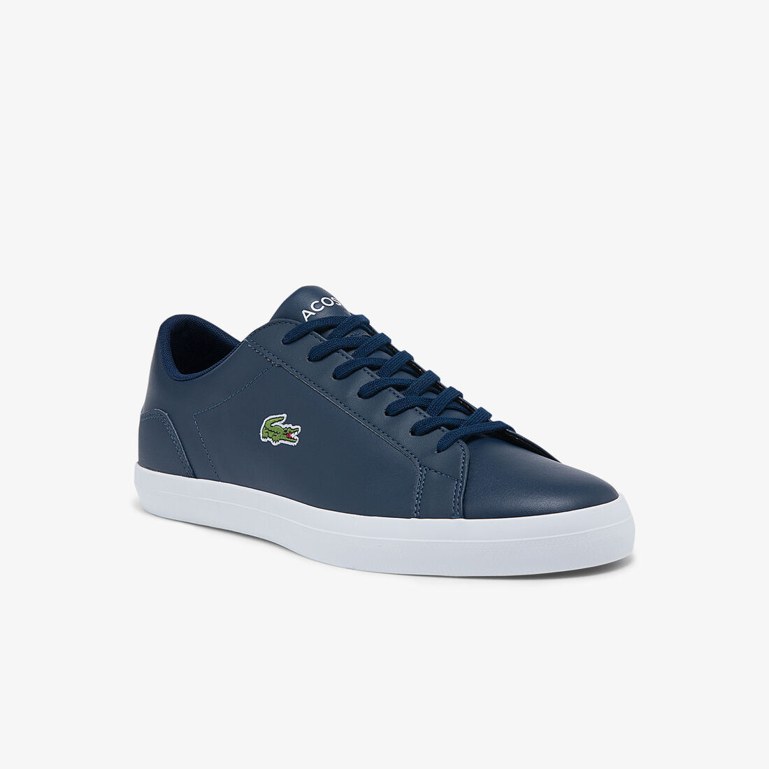 Lacoste Lerond Leather And Synthetic Men's Sneakers Blue | 109-EWCNSL