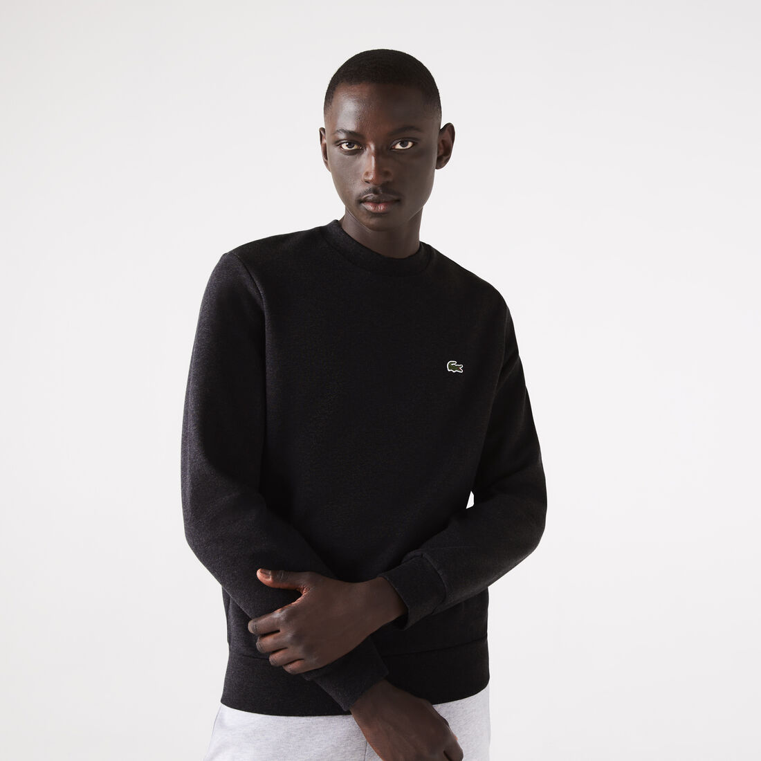 Lacoste Organic Brushed Cotton Men's Sweatshirts Grey | 206-LWPTFM