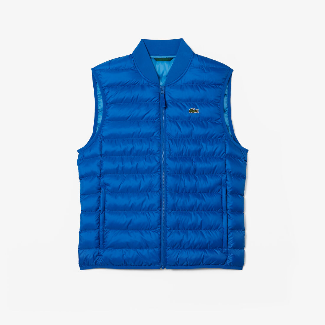 Lacoste Padded Water-repellent Vest Men's Jackets Blue | 920-NTCYZB