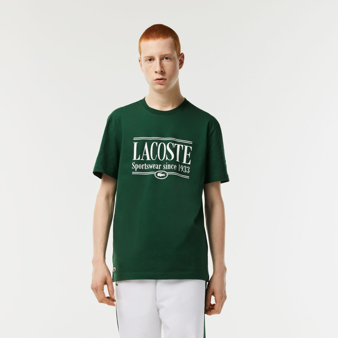 Lacoste Regular Fit Jersey Men's T Shirts Green | 301-QIPTKH