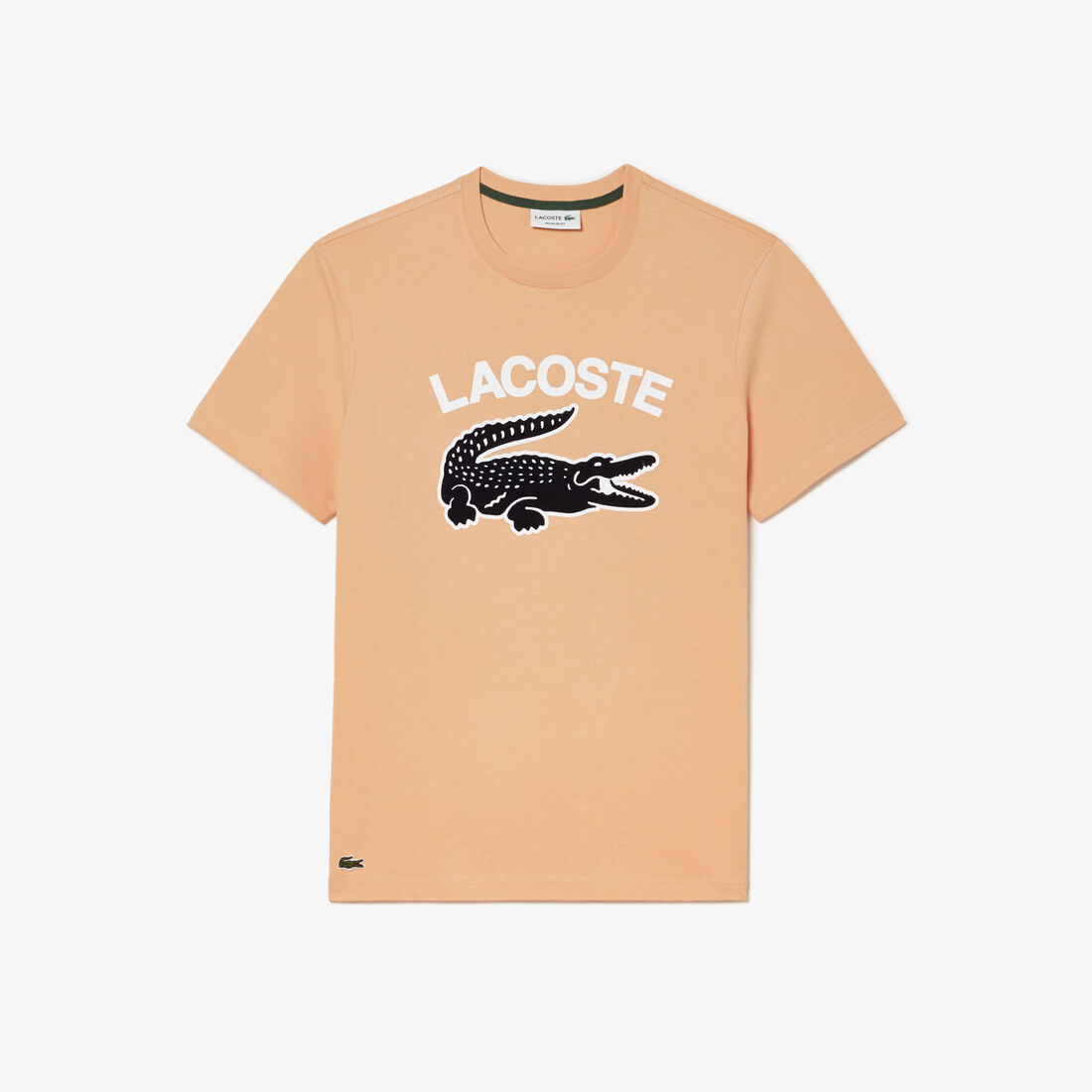 Lacoste Regular Fit Xl Crocodile Print Men's T Shirts Light Orange | 961-RAUPZE