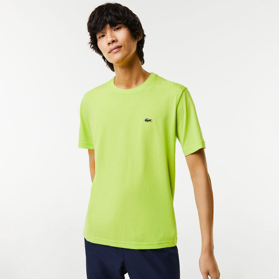 Lacoste Sport Breathable Men's T Shirts Yellow | 031-QYBKLZ