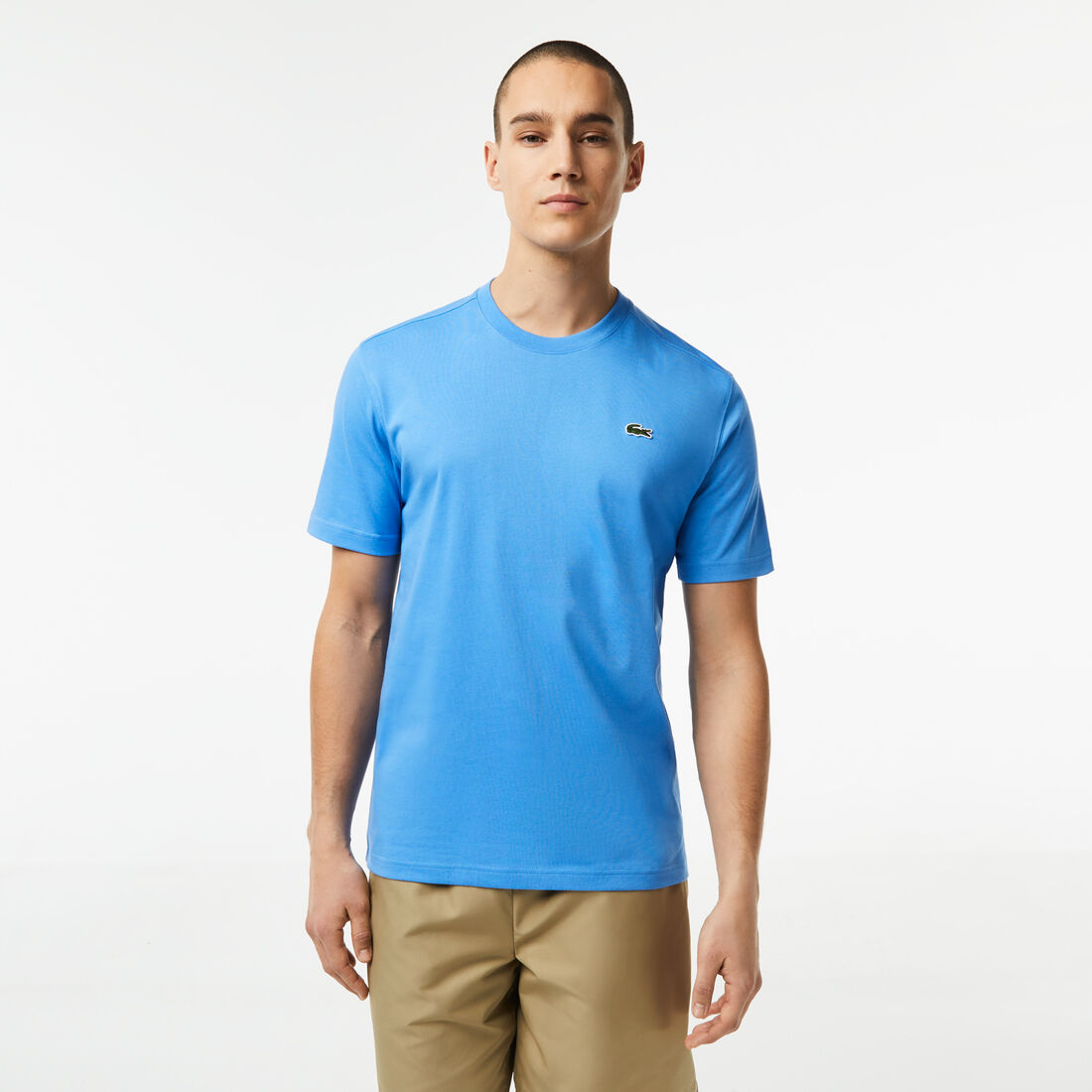 Lacoste Sport Breathable Men's T Shirts Blue | 845-VMECDN