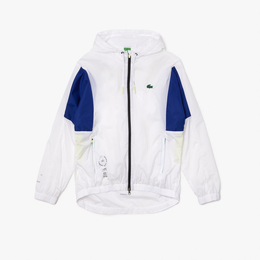 Lacoste Sport Collapsible Nylon Zip Men's Jackets White | 097-PQWCNJ