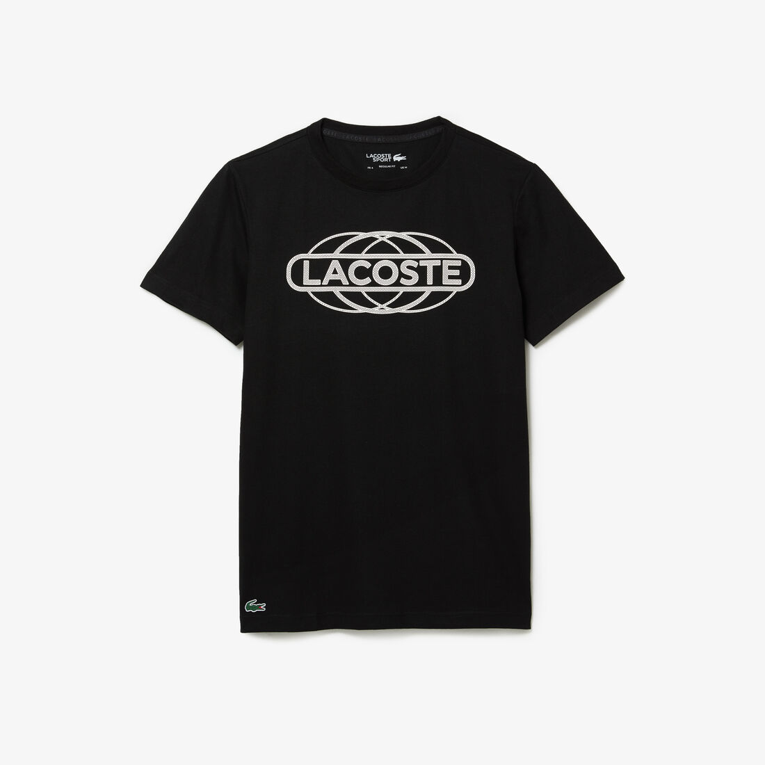 Lacoste Sport Organic Jersey Men's T Shirts Black | 071-JDXOUK