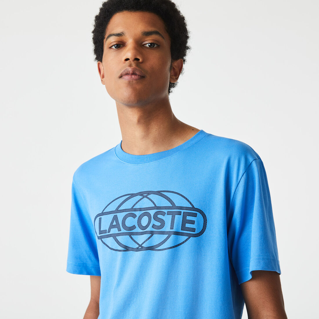 Lacoste Sport Organic Jersey Men's T Shirts Blue | 437-EMGAIK