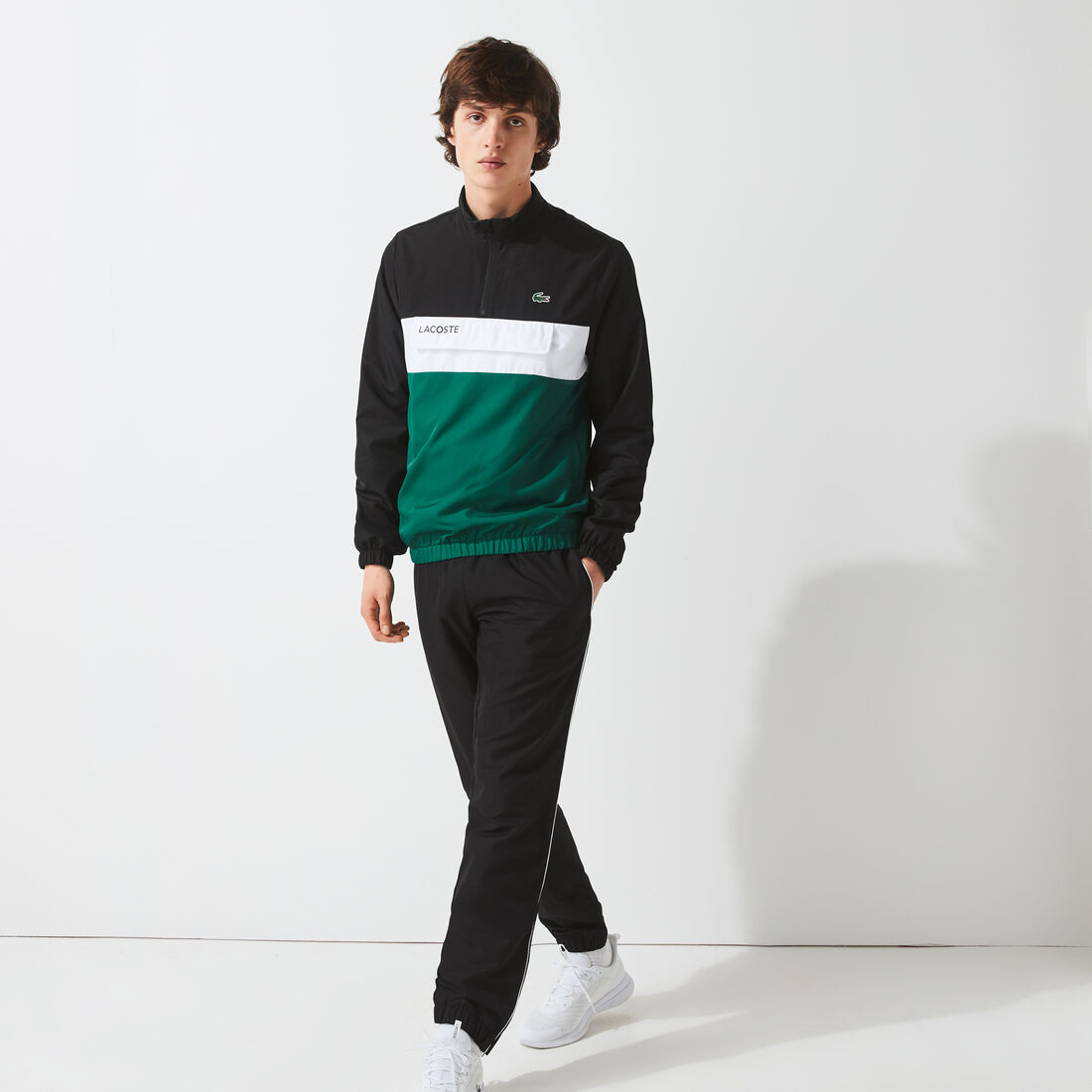 Lacoste Sport Packable Men's Tracksuits Black / Gree | 839-DLSYGV