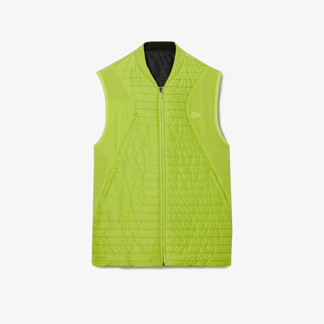 Lacoste Sport Padded And Reversible Vest Men's Jackets Yellow / Black | 135-JPQEHO