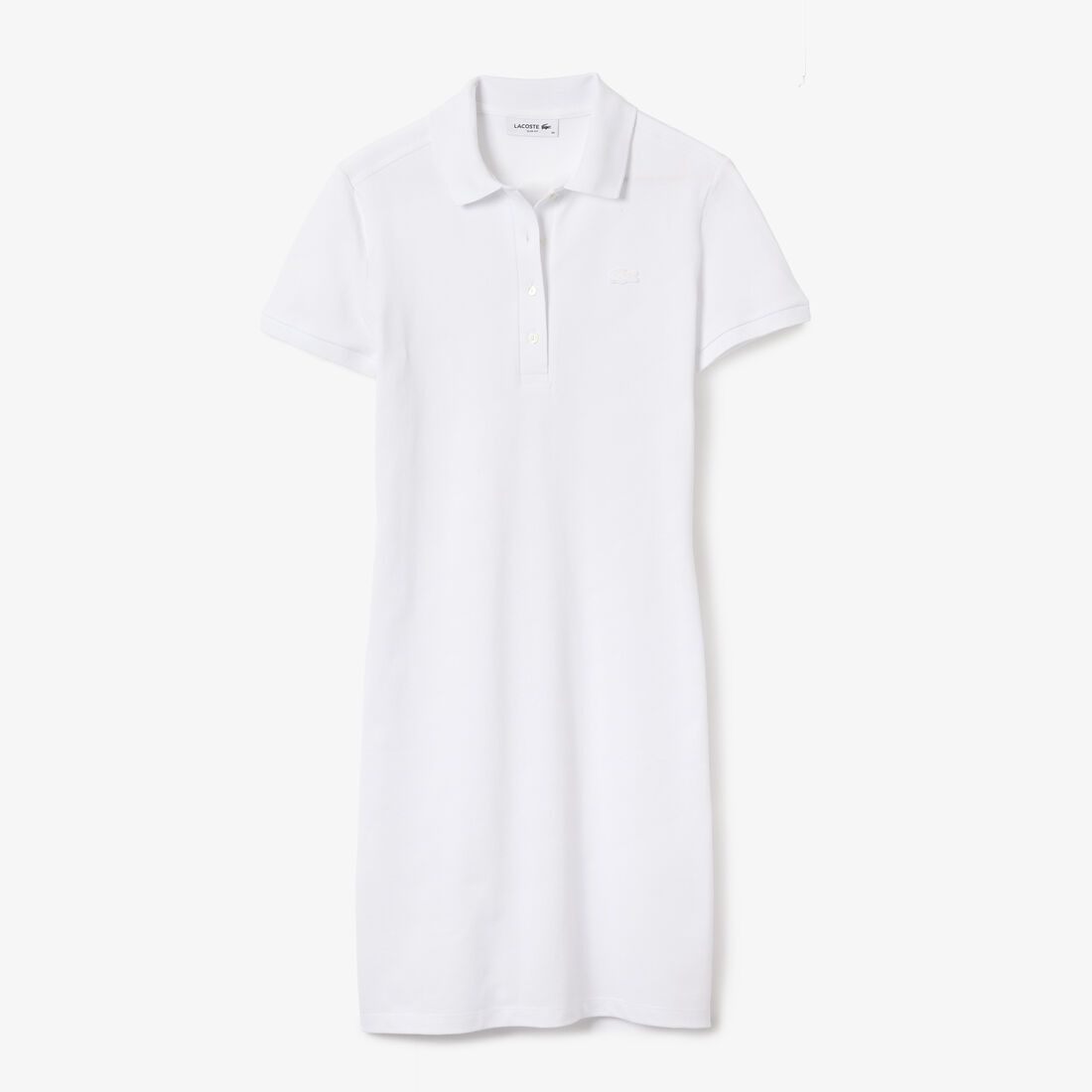 Lacoste Stretch Cotton Piqué Women's Dress White | 539-KSWUOC