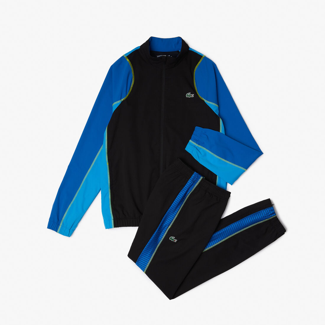 Lacoste Tennis High Neck Men's Tracksuits Black / Blue | 712-MYDGEX