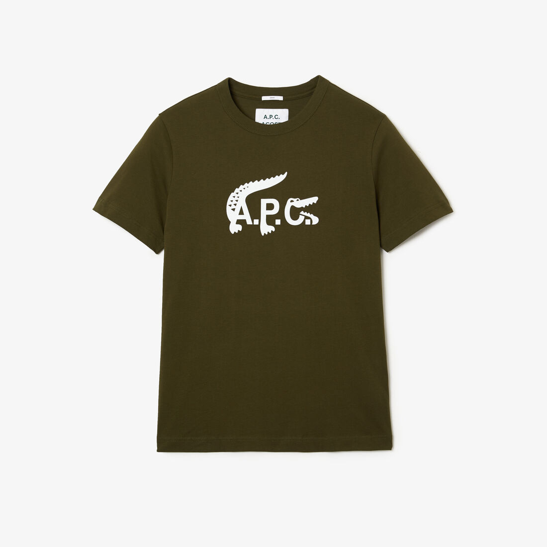 Lacoste X A.p.c. Jersey Men's T Shirts Brown | 064-XULAWZ