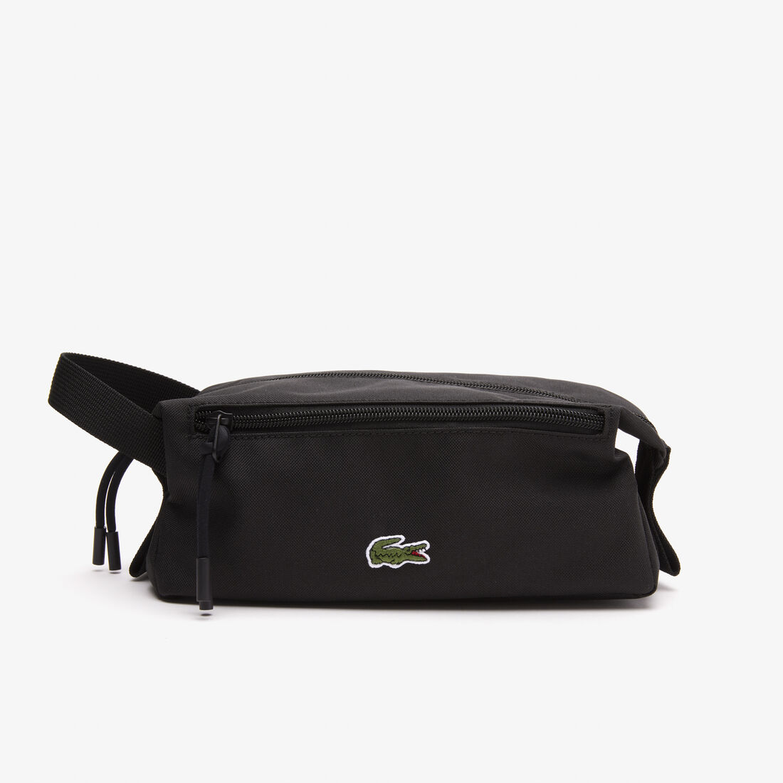 Lacoste Zippered Men's Wallets Black | 051-DCYTZF