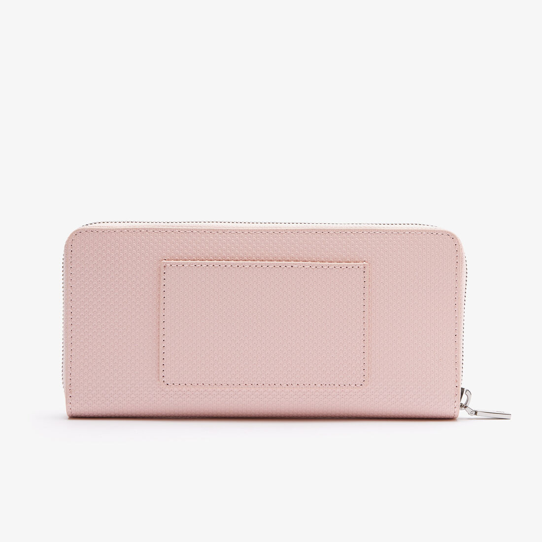 Lacoste Chantaco Zipped Piqué Leather Large Women's Wallets Pink | 248-YNVROU