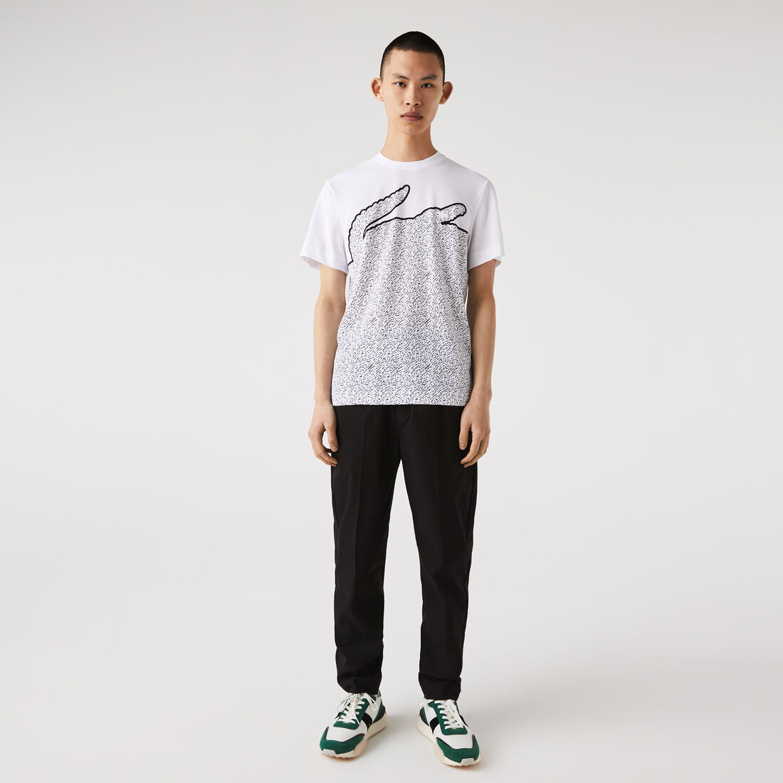 Lacoste Crew Neck Cotton Piqué Blend Men's T Shirts White | 937-YTOEAZ