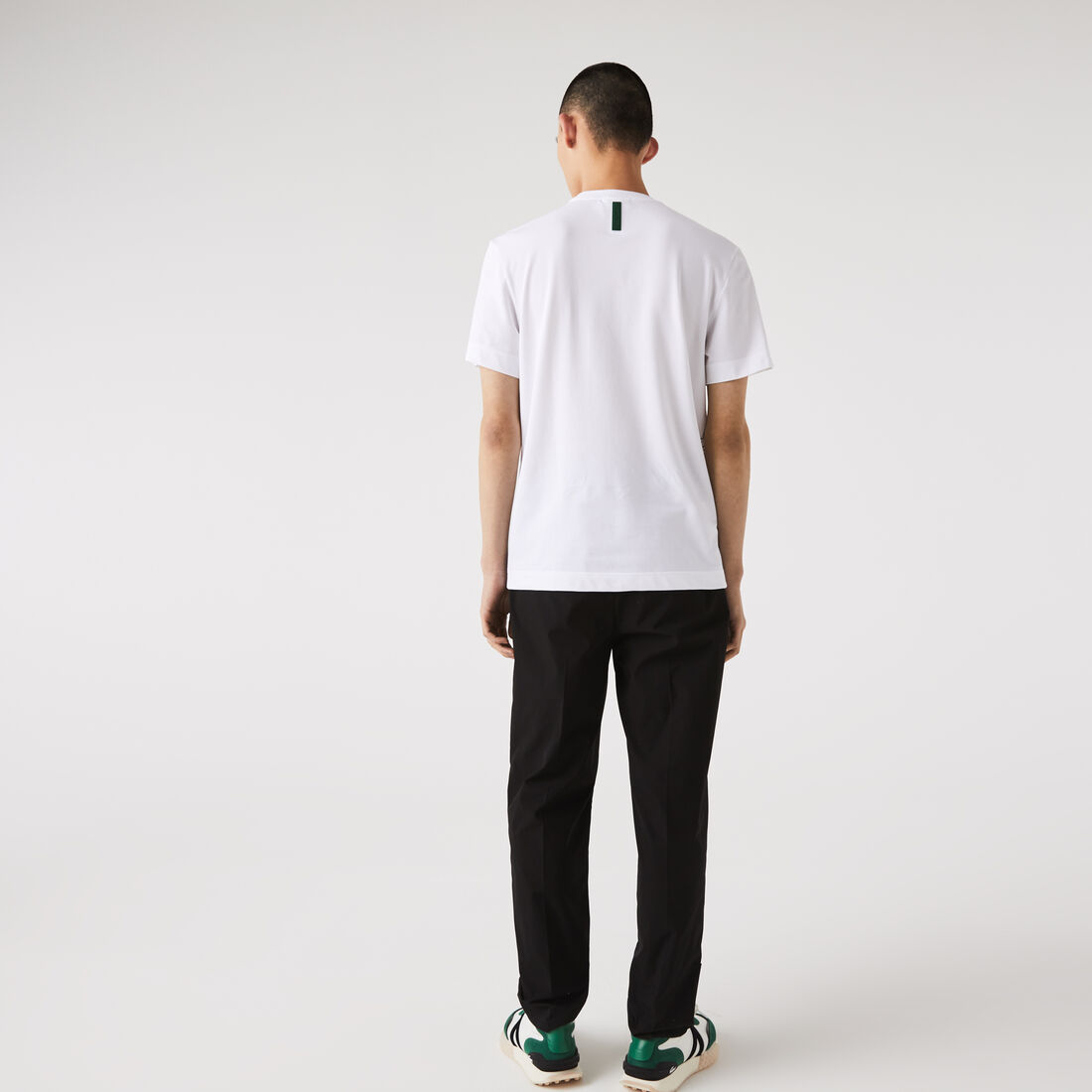 Lacoste Crew Neck Cotton Piqué Blend Men's T Shirts White | 937-YTOEAZ