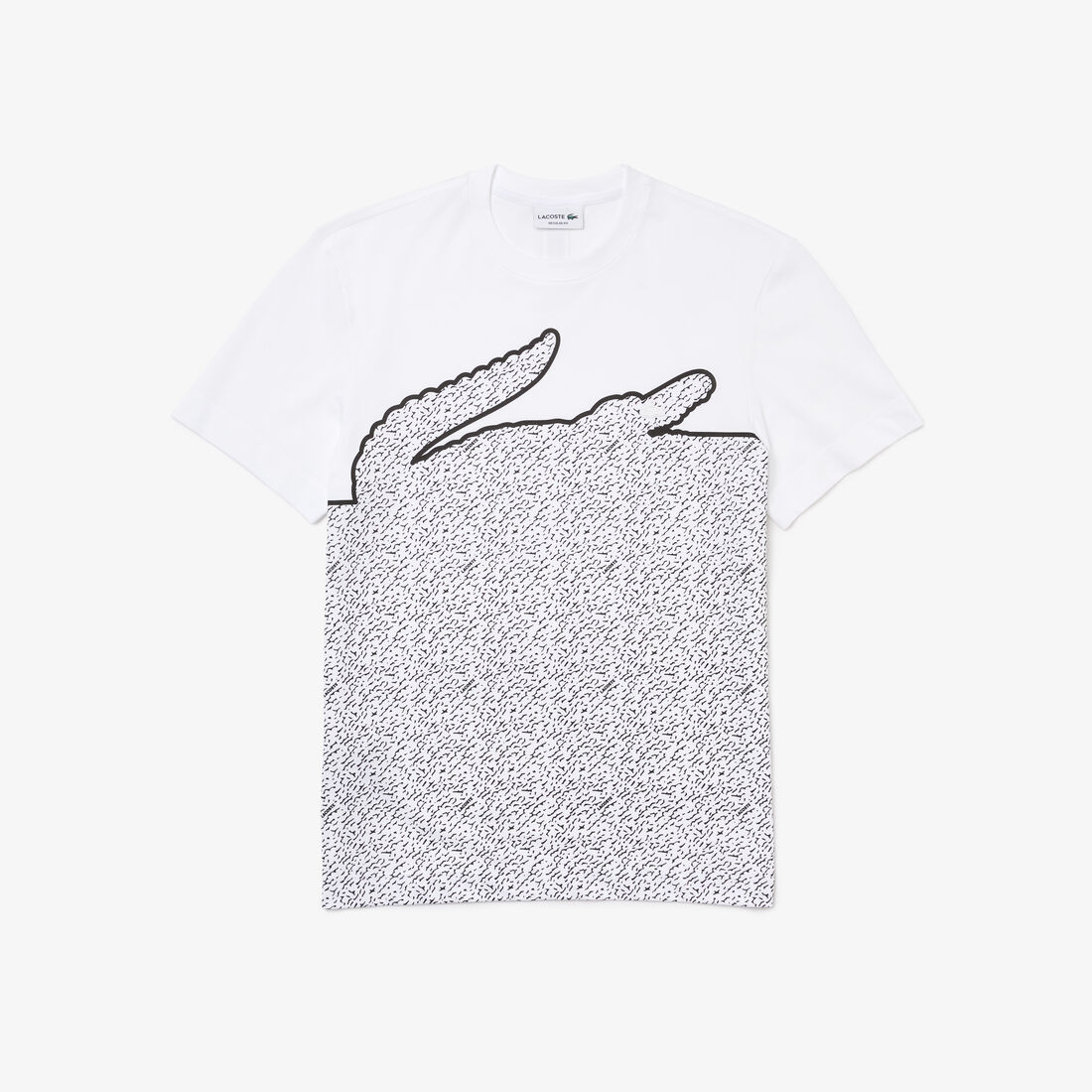 Lacoste Crew Neck Cotton Piqué Blend Men's T Shirts White | 937-YTOEAZ