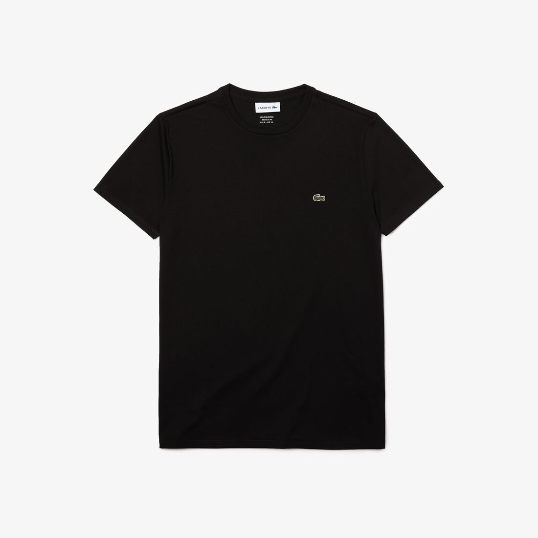 Lacoste Crew Neck Pima Cotton Jersey Men's T Shirts Black | 174-ITMCXO