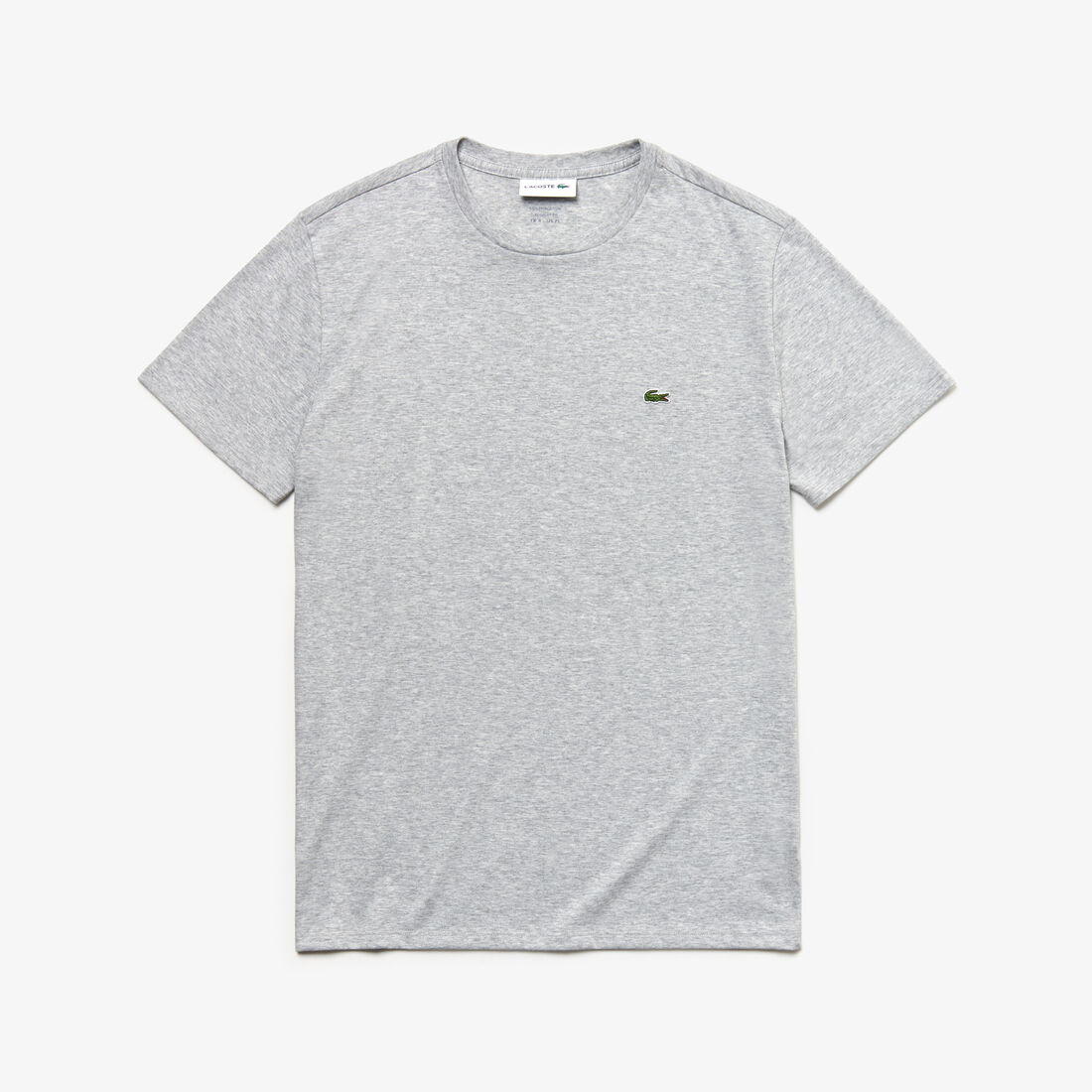 Lacoste Crew Neck Pima Cotton Jersey Men's T Shirts Grey | 251-YHBLAO