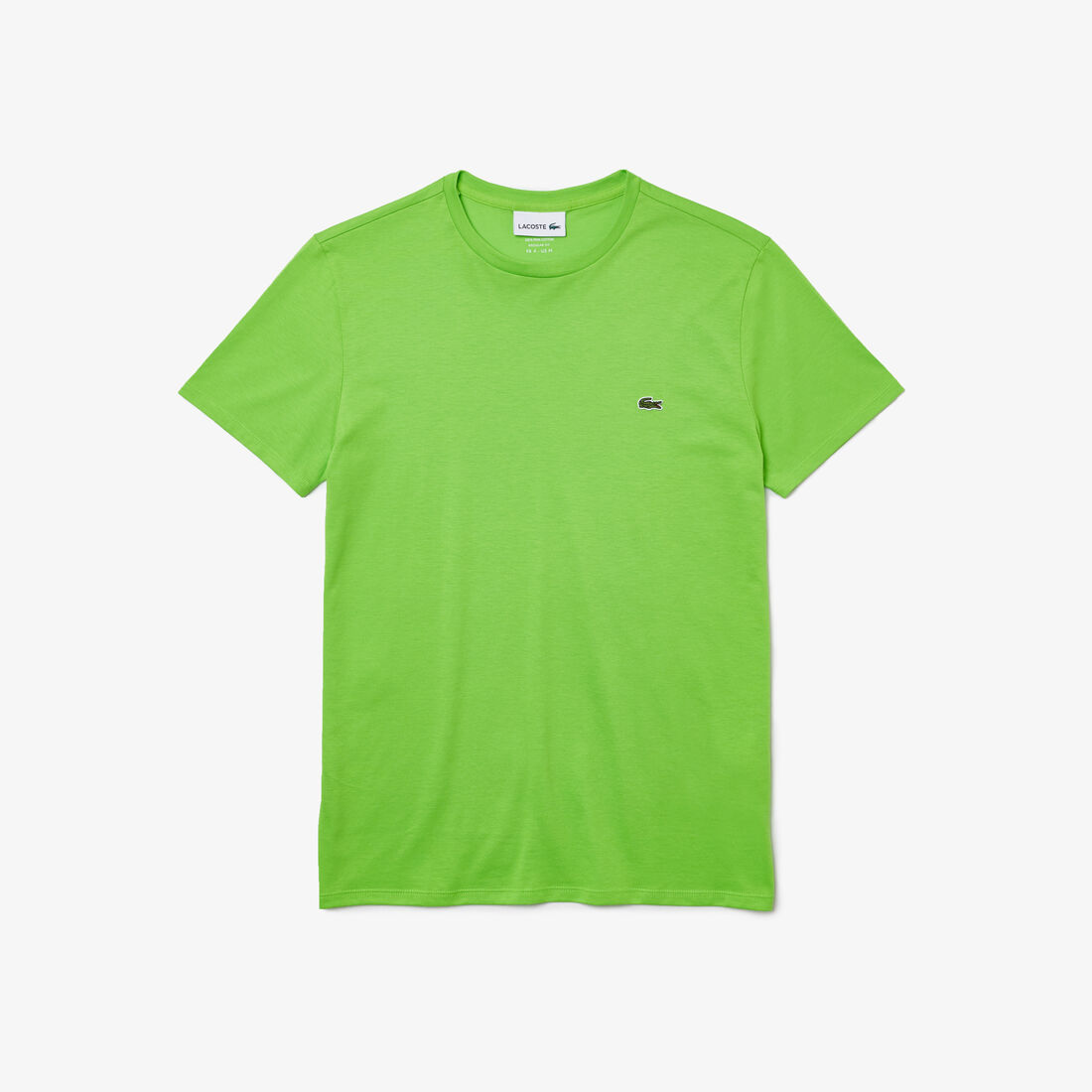 Lacoste Crew Neck Pima Cotton Jersey Men's T Shirts Green | 264-JCTXLZ