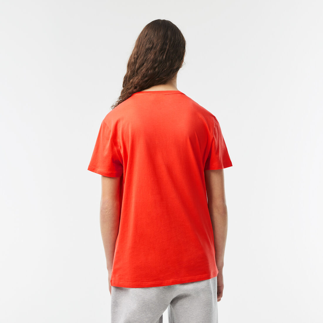 Lacoste Crew Neck Pima Cotton Jersey Men's T Shirts Orange | 352-MDRTUP