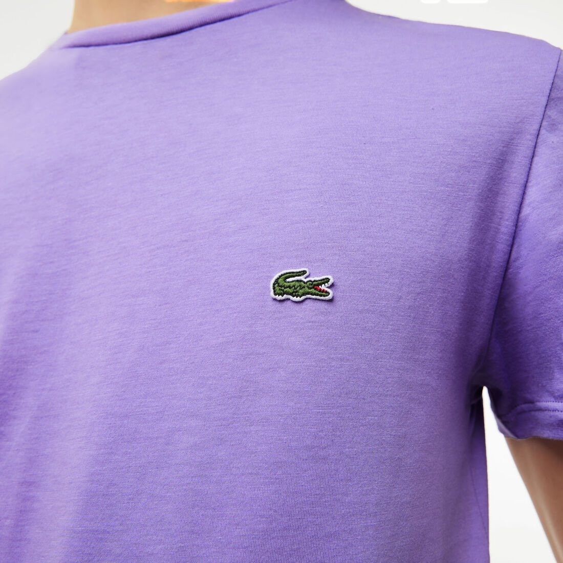 Lacoste Crew Neck Pima Cotton Jersey Men's T Shirts Purple | 395-KCWLFO