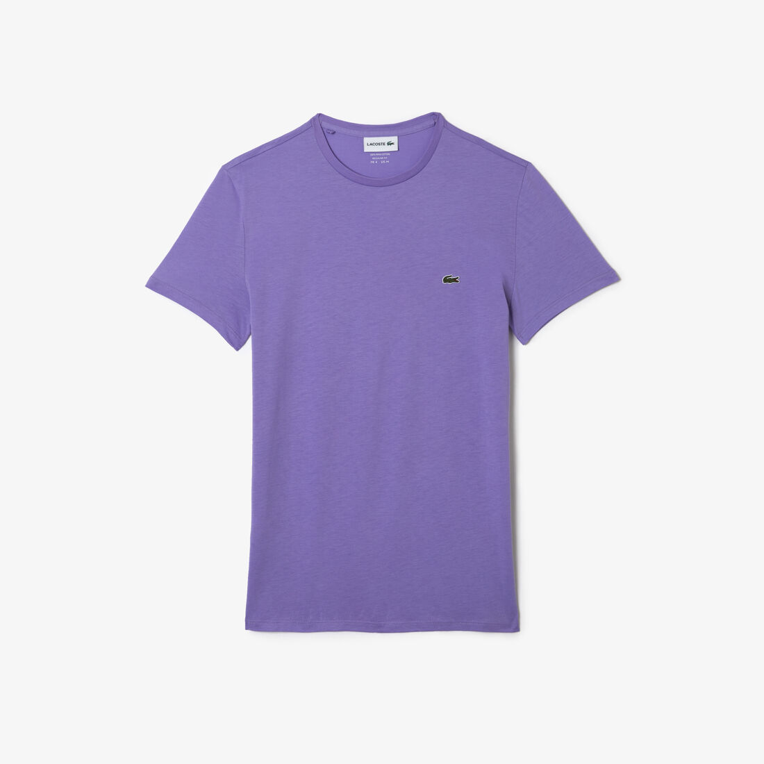 Lacoste Crew Neck Pima Cotton Jersey Men's T Shirts Purple | 395-KCWLFO