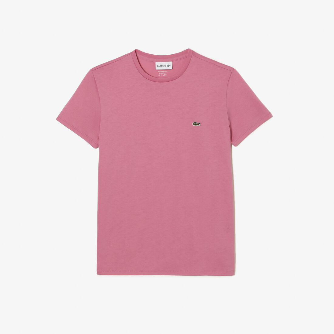 Lacoste Crew Neck Pima Cotton Jersey Men's T Shirts Pink | 398-EVKHZO