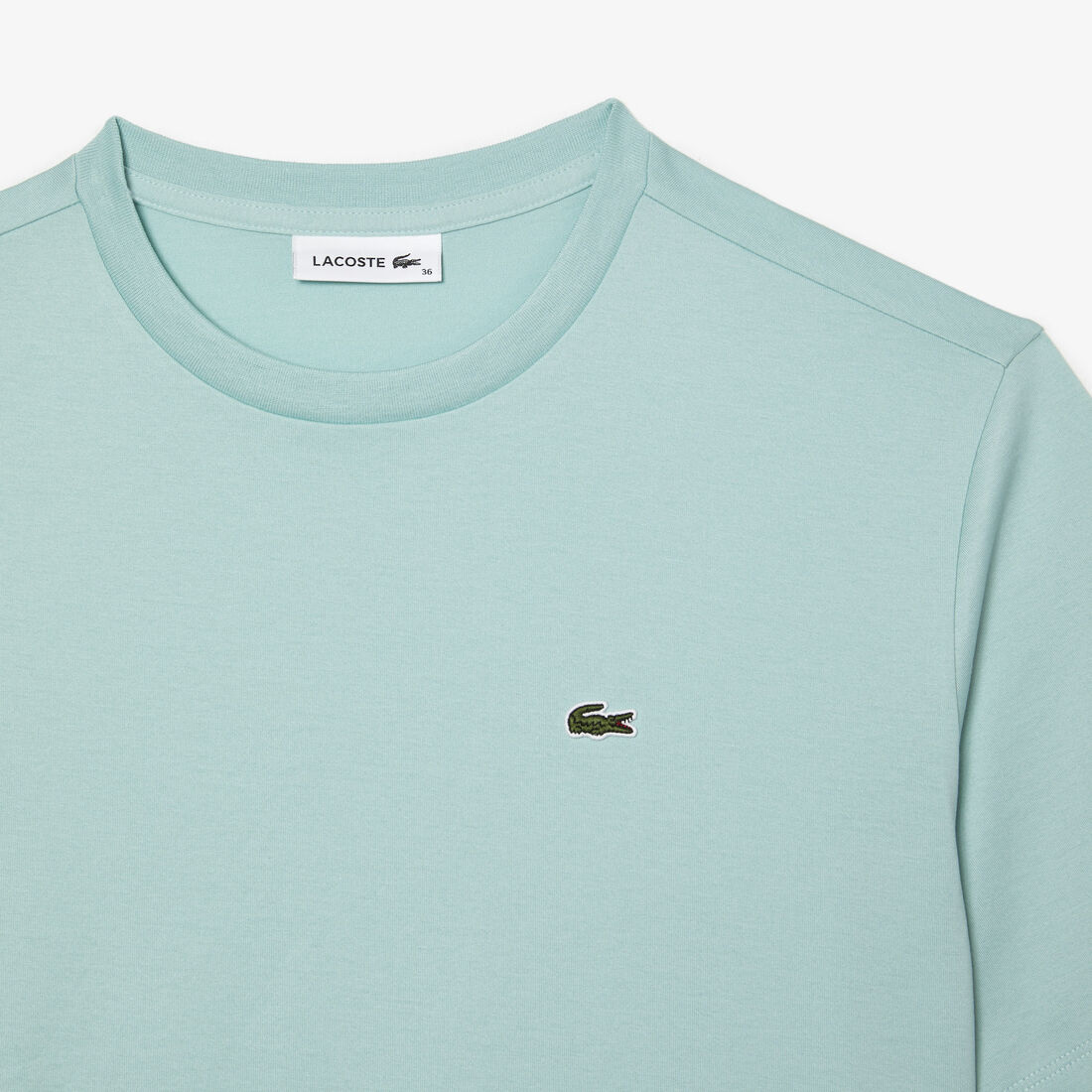 Lacoste Crew Neck Premium Cotton Women's T Shirts Light Green | 239-XQBWIF