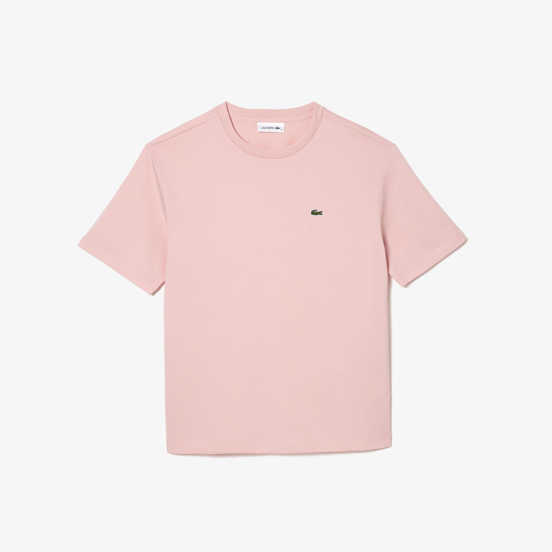 Lacoste Crew Neck Premium Cotton Women's T Shirts Pink | 305-XTNZJI