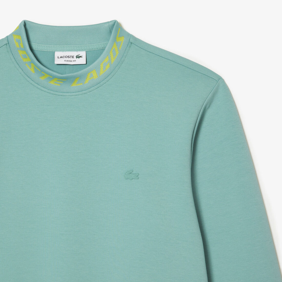 Lacoste Double Sided Logo Collar Men's Sweatshirts Green | 296-RYBCLD