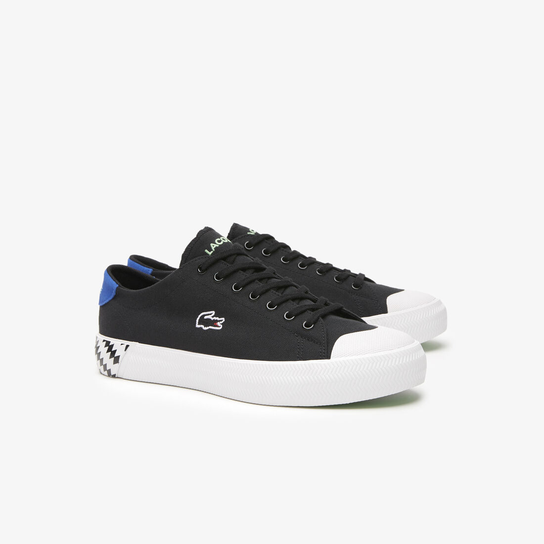 Lacoste Gripshot Textile Men's Sneakers Black / Blue | 492-QMHYFK