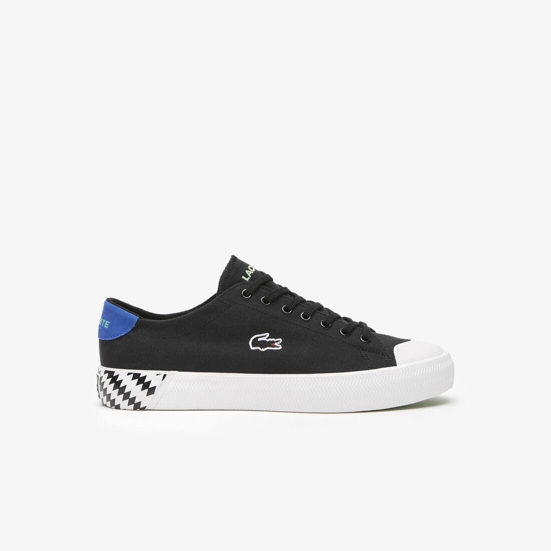 Lacoste Gripshot Textile Men\'s Sneakers Black / Blue | 492-QMHYFK