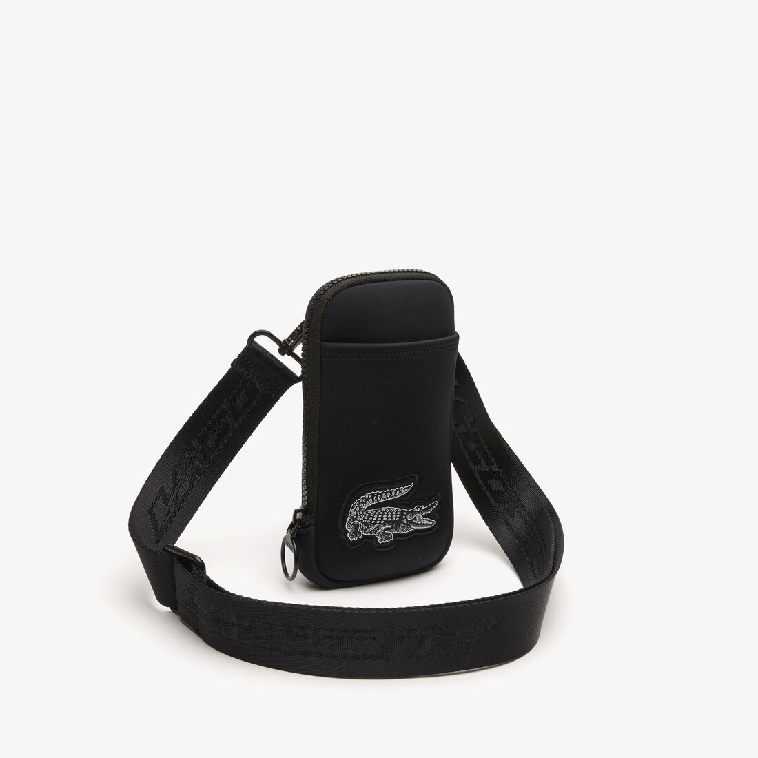 Lacoste Logo Strap Smartphone Holder Women's Wallets Black | 260-BGYAWE