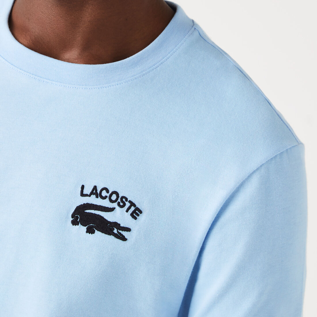 Lacoste Regular Fit Cotton Jersey Men's T Shirts Blue | 730-SIPXLA