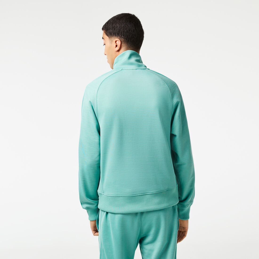 Lacoste Regular Fit Zipped Piqué Men's Sweatshirts Green | 105-ABNFHK