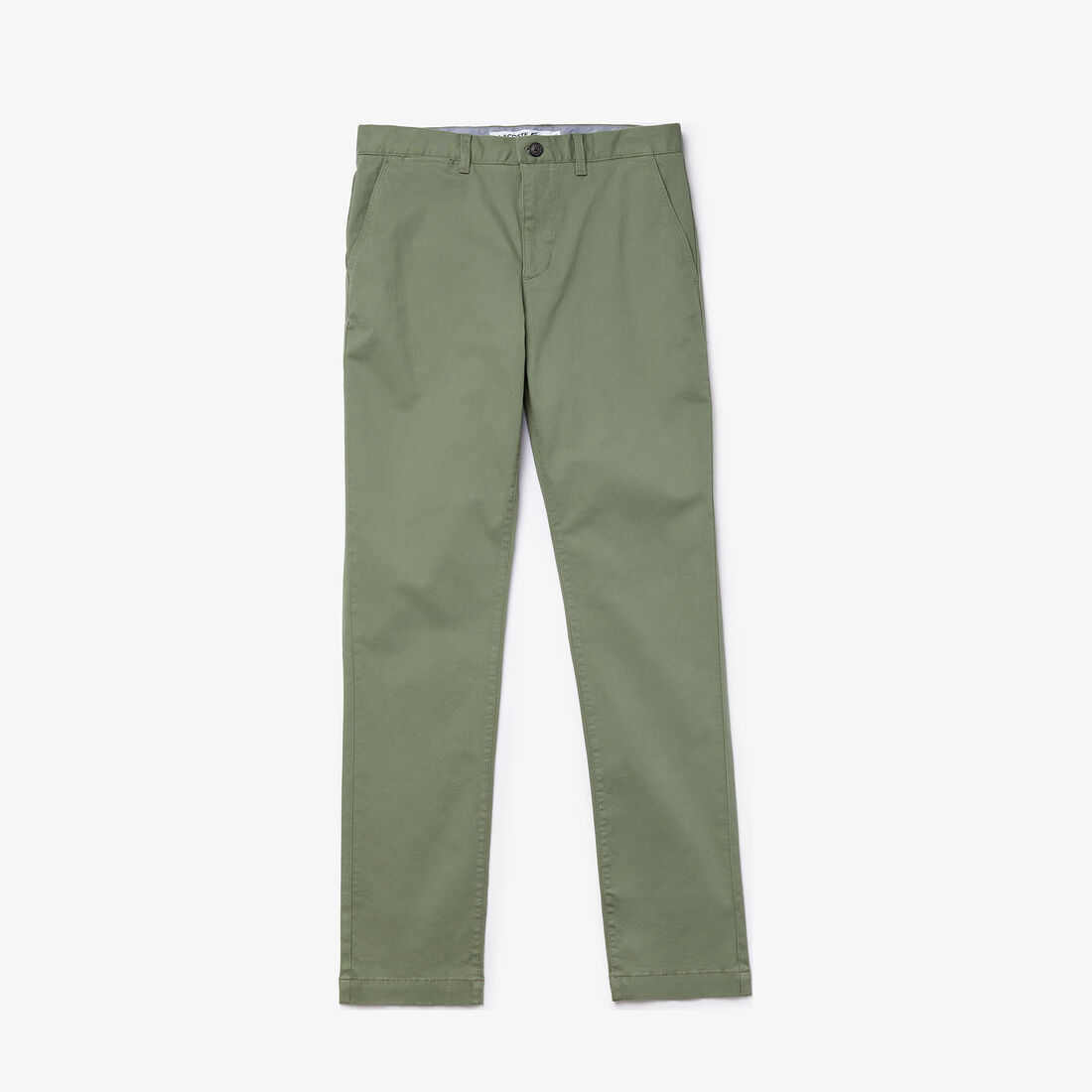 Lacoste Slim Fit Stretch Gabardine Chino Men's Pants Green | 568-FYCGJA