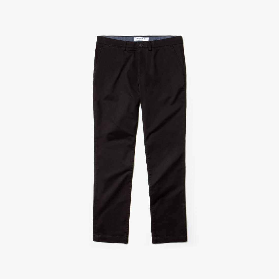 Lacoste Slim Fit Stretch Gabardine Chino Men's Pants Black | 921-KQEUWS