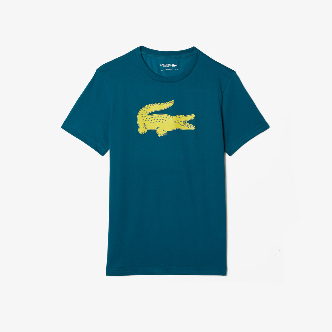 Lacoste Sport 3d Print Crocodile Breathable Jersey Men's T Shirts Green / Yellow | 102-BGZANR