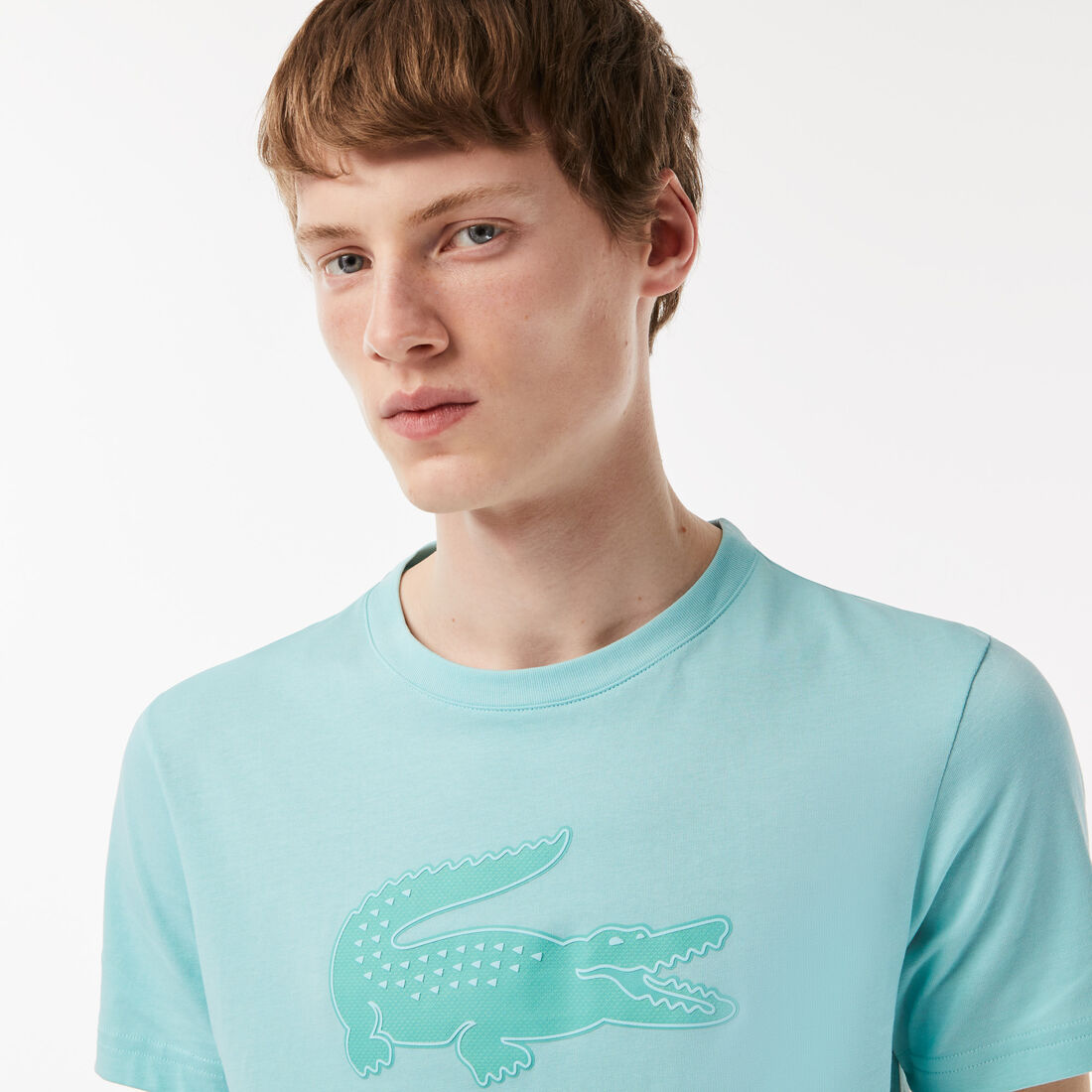 Lacoste Sport 3d Print Crocodile Breathable Jersey Men's T Shirts Light Green | 936-CPLWAI