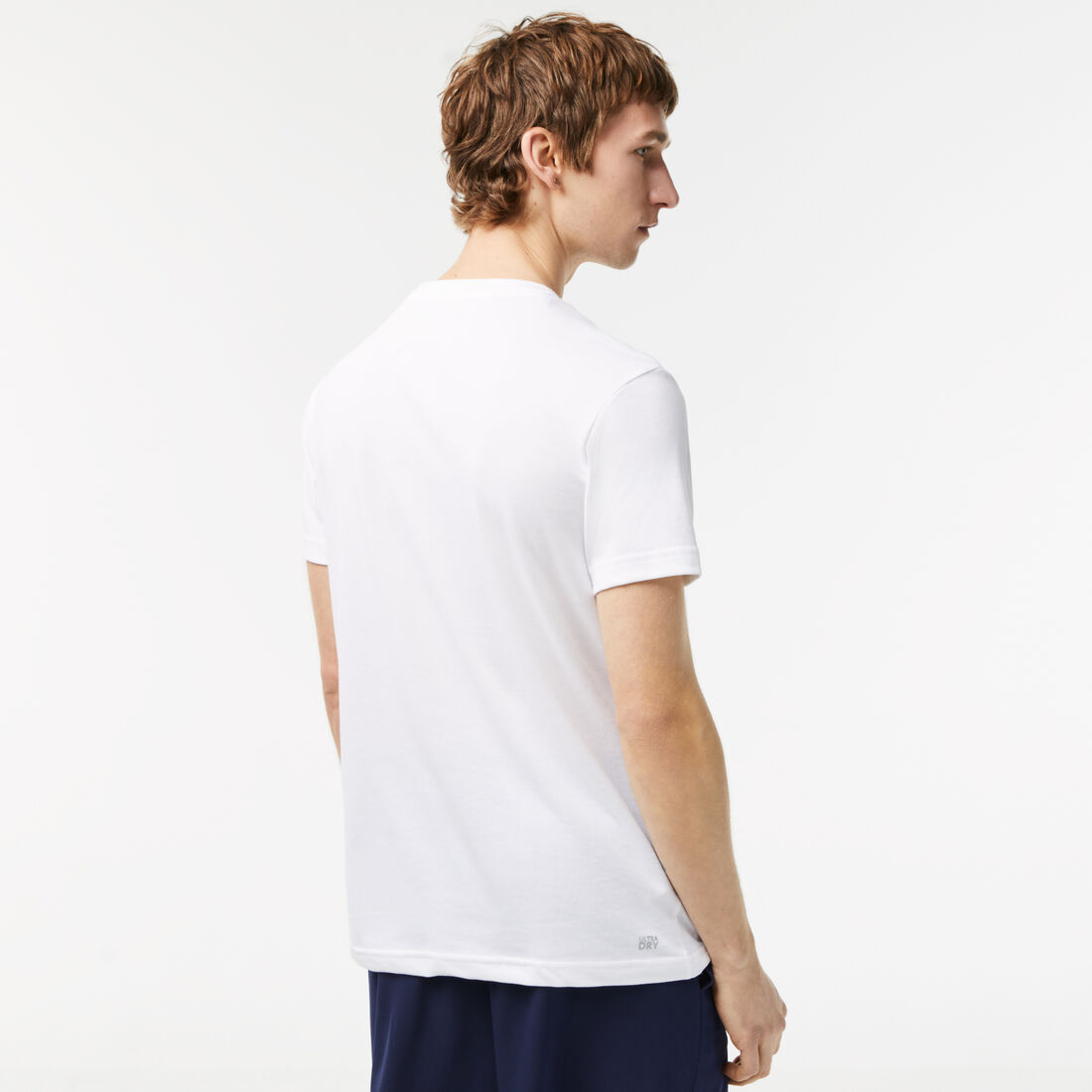 Lacoste Sport 3d Print Crocodile Breathable Jersey Men's T Shirts White / Blue | 970-OAUCED