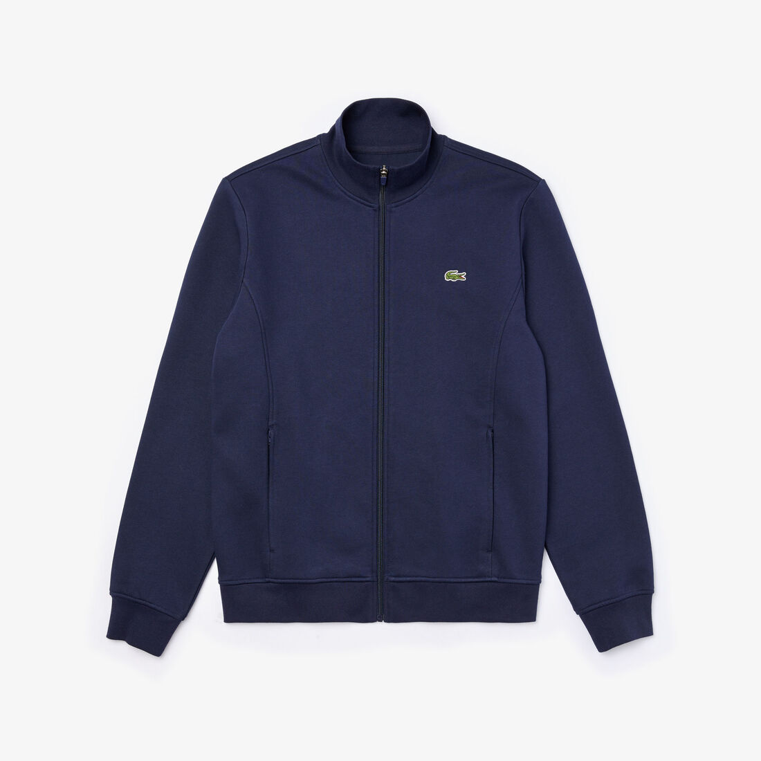 Lacoste Sport Cotton Blend Fleece Zip Men's Sweatshirts Blue | 751-KFTJQN